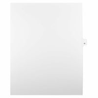 Mark Maker Legal Exhibit Index Tab White Single Tabs, 1/25th Cut, Letter Size, No Holes, Number 11, 25 Pack-White Single Tabs, 1/25th Cut