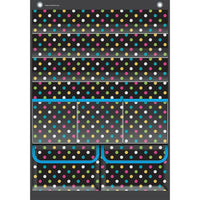 Teacher Created Resources Chalkboard Brights Place Value Pocket Chart, 14" x 20"-Chalkboard Brights