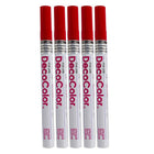 JAM Paper Marvy Uchida Fine-Point Opaque Paint Marker - Red - 5 Pack (7665906g)-Fine line marker that is ideal for writing and drawing
