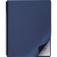 GBC Linen Weave Standard Presentation Covers, Navy-Add a classic, elegant finish to any presentation