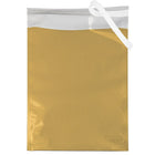 JAM Paper Foil Envelopes with Self Adhesive Closure, 10 x 13, Open End, Gold, 100 Pack (0132355B)-Size: 10" x 13"