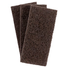 3M Doodlebug Brown Scrub 'n Strip Pads - 5 Pack-Evenly distributed coating helps reduce the number of knots and clumps, preventing scratches on floors while providing better uniformity and extending pad life