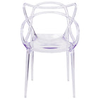 Flash Furniture Nesting Series Stacking Side Chair - Transparent-Waterfall Seat reduces pressure on your legs