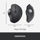 Logitech MX ERGO PLUS Advanced Wireless Trackball for PC and MAC - Black-7