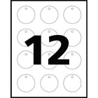 Avery Round Tags - 2" Dia. - White - 120 Labels-7