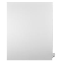Mark Maker Legal Tabs - Letter Size - White - 1/25th cut - 25 tabs per package - 5 packages Pack - Number 74-White Single Tabs