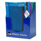 Charles Leonard 2-Pocket Pencil Pouch Assorted Colours, 10 Pack (CHL76350ST)-Pencil pouch with double pocket