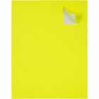 JAM Paper Square Address Labels - 2" x 2" - Neon Yellow - 120 Pack -Neon Yellow Square Labels, Make your mail stand out with colourful shipping address labels