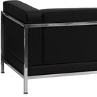 Flash Furniture HERCULES Imagination Series Contemporary Black LeatherSoft Sofa with Encasing Frame-Track Arms
