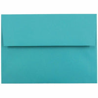 JAM Paper A7 Invitation Envelopes, 5.25 x 7.25, Brite Hue Sea Blue Recycled, 250 Pack (27785H)-Sea blue recycled envelope