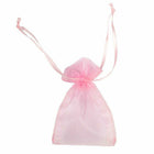 JAM Paper Sheer Bags - Small - 4" x 5.5" - Baby Pink Pastel - 96 Pack-Quantity: 96/pack