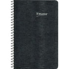 Blueline Daily Perpetual Date Book, 8" x 5", Bilingual-Appointment schedule from 8:00 am to 9:00 pm in one-hour intervals