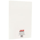 JAM Paper Parchment Legal Cardstock, 8.5 x 14, 65lb White Recycled, 50 Pack-Recycled White