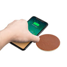 General Supply Goods + Co Qi Distressed PU Wireless Charger 10W - Distressed Brown PU-Compact Slim Design