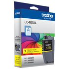Brother Genuine LC401XLYS High-Yield Yellow Ink Cartridge-Brother Genuine ink produces rich, vivid colour output and sharp images that withstand the test of time