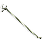 Azar Displays 10" x 0.187" All Wire Galvanized Metal Hooks, 50 Pack (700810)-Galvanized metal