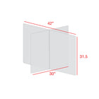 Mark Maker 4 Way Table Divider - 42" L x 30" W x 31.5" H - 1/4" clear acrylic - no pass throughs-Made from 1/4” clear acrylic.