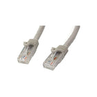 StarTech N6PATCH5GR 5' Cat 6 Snagless Patch Cable, Grey-Features RJ-45 Male connector on both sides to facilitate easy connectivity