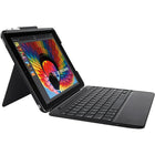 Logitech Slim Combo Case for 9.7" iPad (5th & 6th Generation) - Graphite-Dimensions: 9.69" x 6.9" x 0.97"