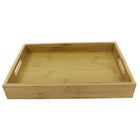 Cathay Importers Bamboo Rectangle Tray, Small (EC-23-0142)-Carbonized bamboo