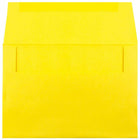 JAM Paper A8 Invitation Envelopes, 5.5 x 8.125, Brite Hue Yellow Recycled, 250 Pack (96334H)-Blank interior for personalized message