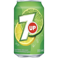 7UP 355ml Cans, 24-Pack-100% natural flavours