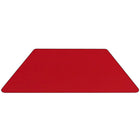 Flash Furniture Mobile 25"W x 45"L HP Laminate Activity Table - Trapezoid - Red-Table can be used alone or grouped together for cooperative learning