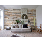 Komar Whitewashed Wood Wall Mural, 100" x 145"-Comes with 8 panels