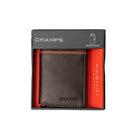 Champs Leather RFID Secure Case Wallet - Khaki-Gift box included for easy gift giving and an elegant presentation