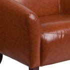 Flash Furniture HERCULES Imperial Series Cognac Leather Sofa-Fixed Seat Cushion