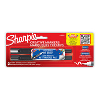 Sharpie Creative Markers - Water-Based Acrylic - Brush Tip - Assorted Colours - 2 Pack-Creative markers with a paint-like ink that won't bleed through paper