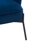 CorLiving LSS-201-C Elwood Wingback Accent Chair in Blue-180-day limited manufacturer's warranty