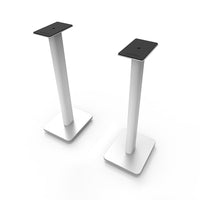 Kanto SP26PLW 26" Tall Bookshelf Speaker Floor Stands, White, 2 Pack-Rotating top-plate with a mounting hole and 1/4"-20 screw allows you to secure compatible speakers in place