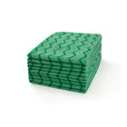 Rubbermaid HYGEN Microfiber General Purpose Cloth - Green 16" x 16"-Hygen Microfiber green