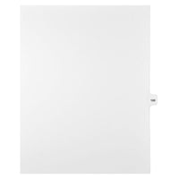 Mark Maker Legal Exhibit Index Tab White Single Tabs, 1/15th Cut, Letter Size, No Holes, Number 189, 25 Pack-White Single Tabs, 1/15th Cut