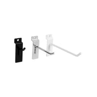 Eddie's 6" Standard Slatwall Hooks - Chrome - 50 Pack-Slatwall Hooks