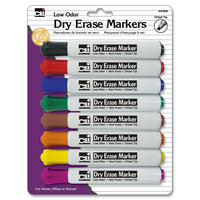 Charles Leonard Dry Eraser Markers - Chisel Tip - Assorted - 24 Pack-Use on dry erase boards or glass