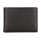 Roots Slimfold Wallet with Removable ID - Black & Navy-Black and Navy - Leather