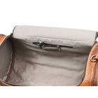 Tolredo Helios Leather Travel Barrel Bag - Brown-Cabin baggage size, not required to check-in for air travel