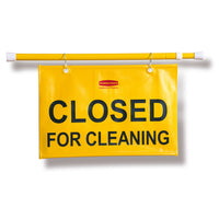 Rubbermaid Closed for Cleaning Hanging Sign-Closed for Cleaning