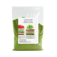 Sandtastik Floral Coloured Sand, 5 lb (2.3 kg) Bag, Woodbine-Coarse grain with natural sparkle throughout