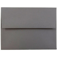 JAM Paper A2 Invitation Envelopes, 4.38 x 5.75, Dark Grey, 100 Pack (36396432g)-Gray