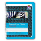 Pacon Composition Book Spiral Bound 1/2" Ruled Blue/Zebra, 6 Pack (PAC2429)-Perfect for interactive notetaking.