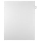Mark Maker Legal Tabs - Letter Size - White - 1/25th cut - 25 tabs per package - 5 packages Pack - Number 154-White Single Tabs