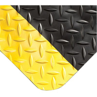 Wearwell Ultrasoft Diamond-Plate No. 414, 3' x 5', Black-Unparalleled comfort and enhanced employee productivity and morale