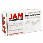 JAM Paper Office & Desk Sets, Stapler Tape Dispenser, White (3378WH)-Our Staplers & Tape Dispensers are very sturdy and durable! Fashioned from High Quality Hard Plastic with a smooth finish & a weighted rubber base to prevent slipping