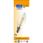 Northern Stars 80333 LED B10, 4W Warmwhite, 3000K Filament, 2 Pack-4W, 120V