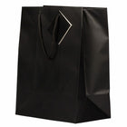 Jam Paper Gift Bags with Rope Handles - Large - 10" x 13" x 5" - Black Matte - 3 Pack-Our giftbags are made from thick 85 lb cardstock that has a smooth matte paper finish and feature a soft rope handle with a blank gift tag