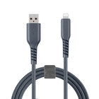 Basic Tech 3ft Lightning Cable Charcoal-Sleek & Tangle Free