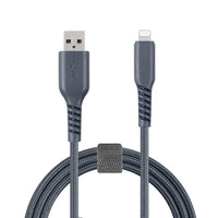Basic Tech 3ft Lightning Cable Charcoal-Sleek & Tangle Free